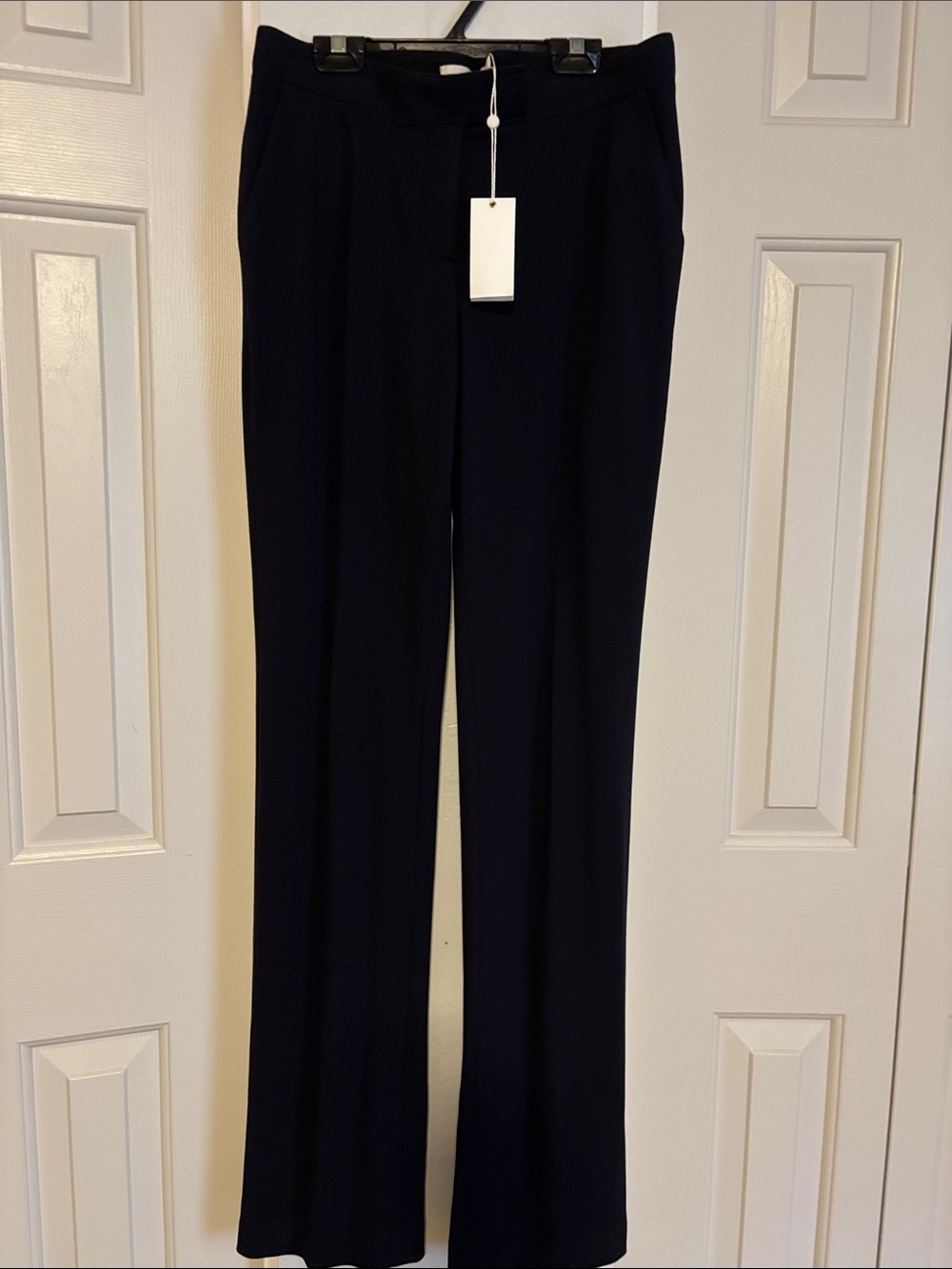 Tory Burch Women's Navy Straight-Leg Trousers